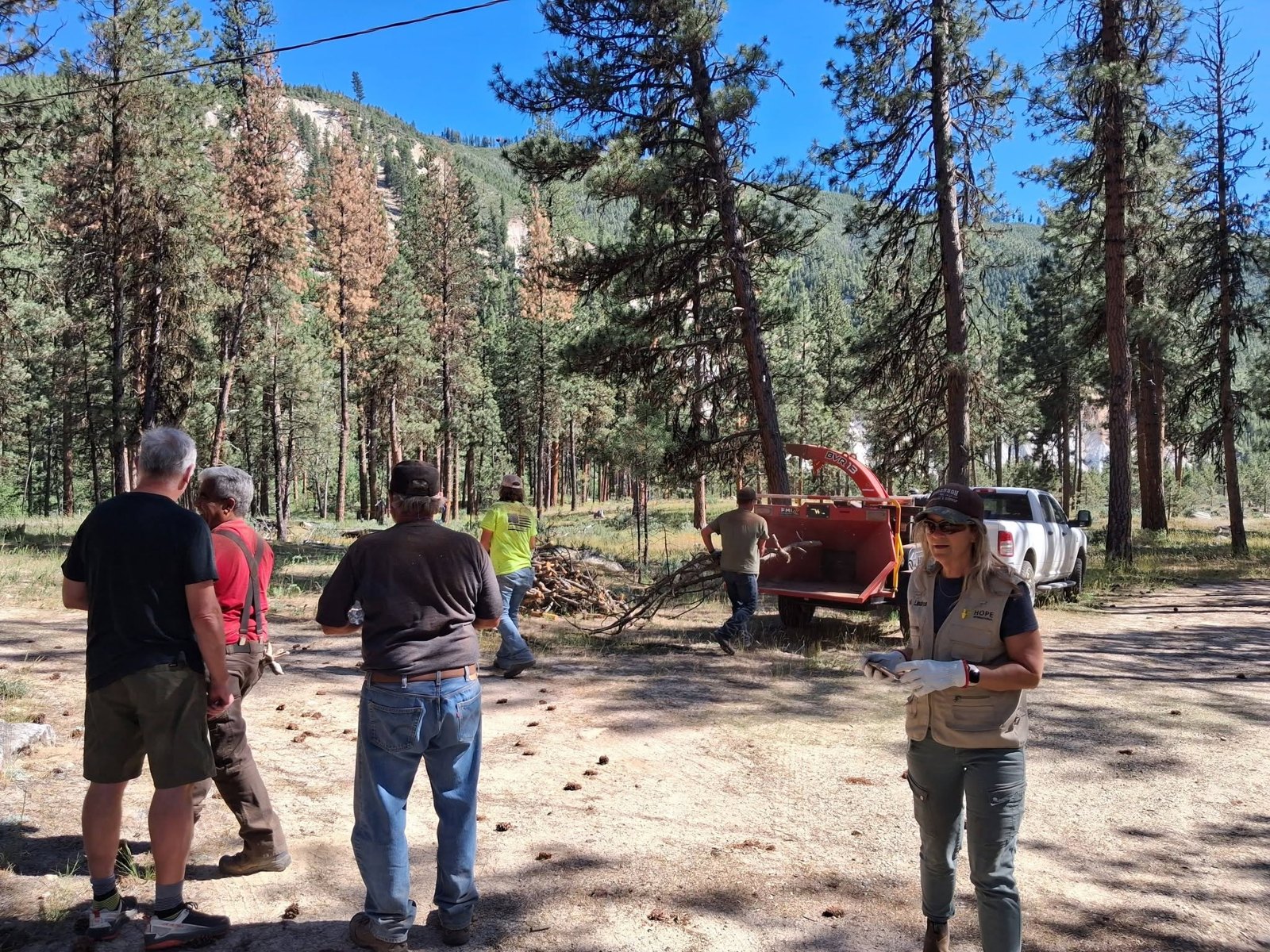 On site in Lowman.