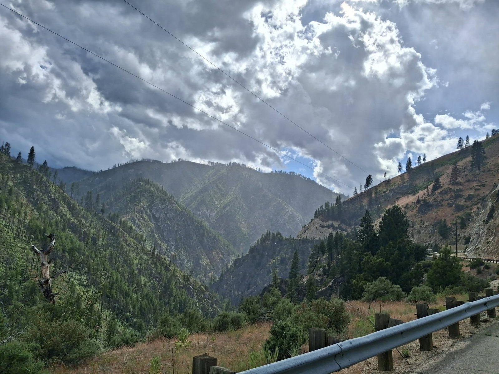 Canyon the Wapiti Fire burned through.